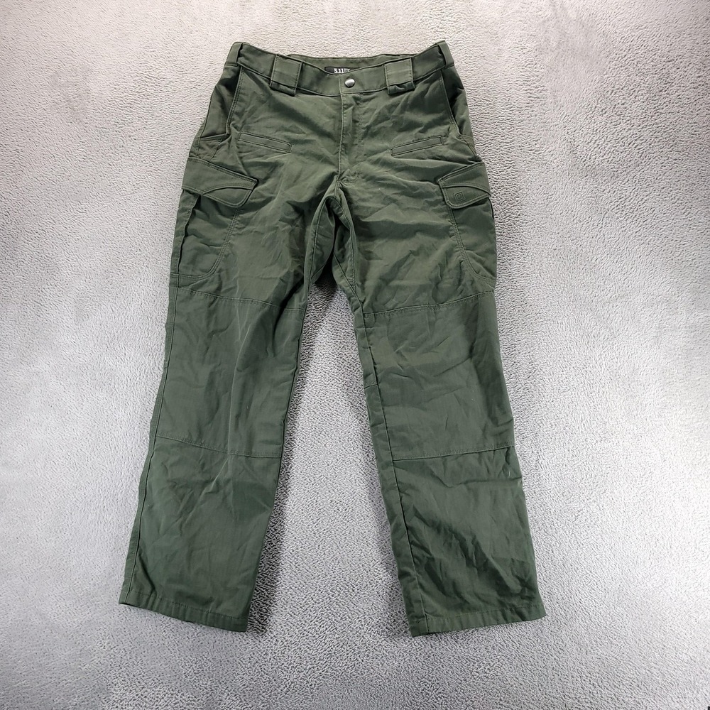5.11 Tactical Pants Mens 32x30 Green Cargo Workwear Outdoor Hiking Duty 44779